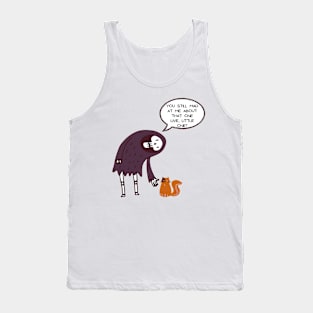 a kitty and his grim reaper friend Tank Top